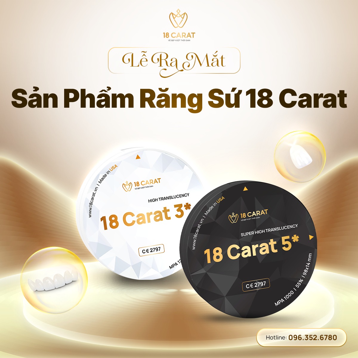 Lễ Ra Mắt Sản Phẩm Răng Sứ 18 Carat – Bước Đột Phá Trong Thẩm Mỹ Nha Khoa